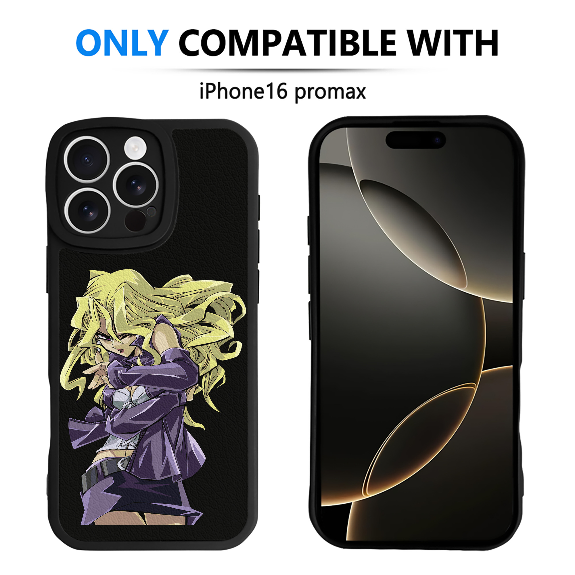 （画像用） 遊☆戯☆王 Yu-Gi-Oh! 【iPhone 16シリーズ対応】シリコンスマホケース（レザー調） 材質：シリコン